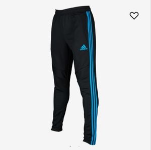 Adidas 3 strip track pants blue